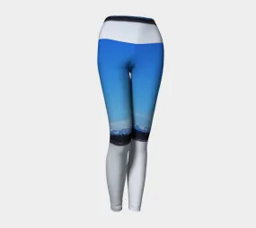 Women's Yoga Leggings - Glenmore Reservoir Winter