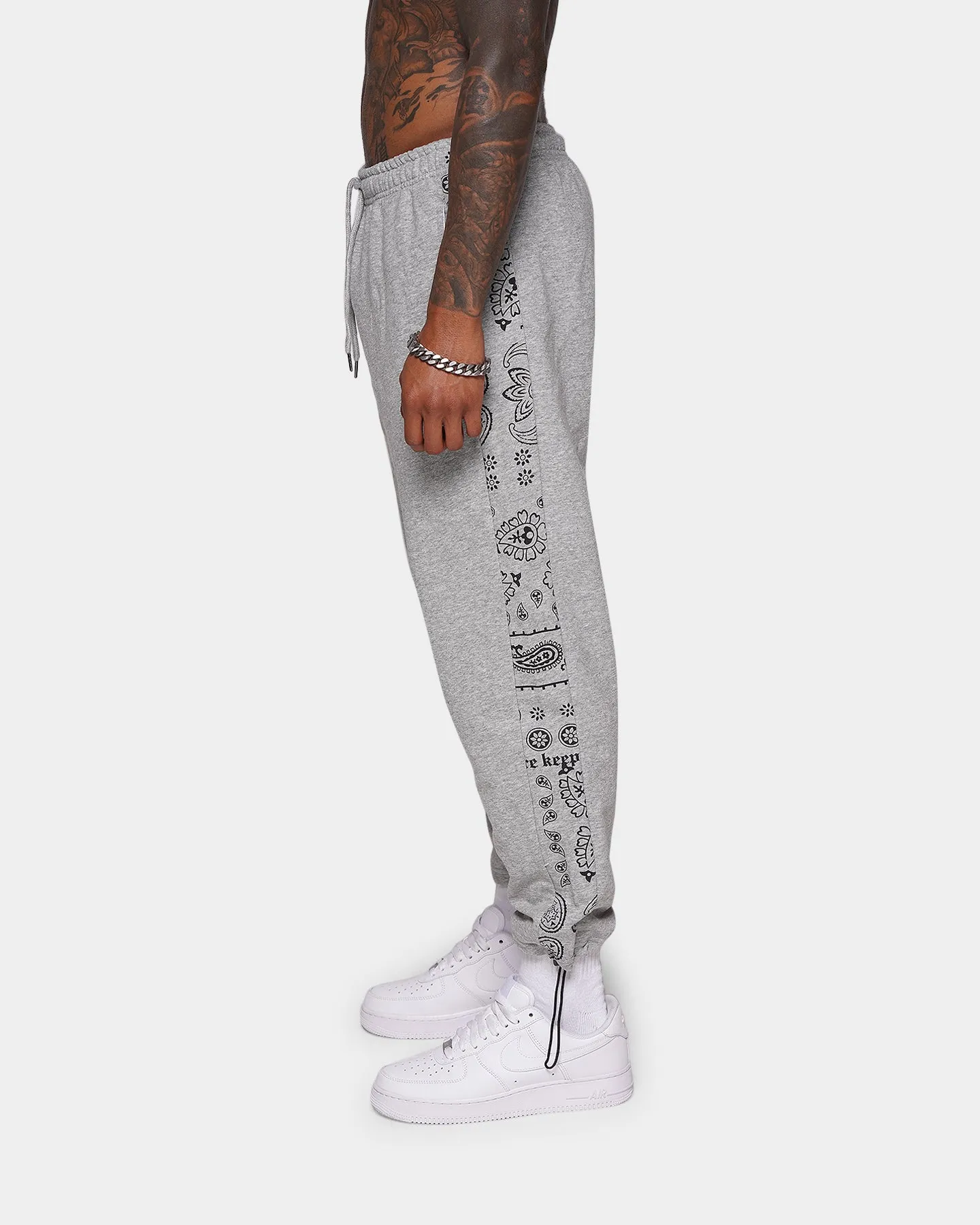 XXIII Vendee Bandana Print Pants Grey