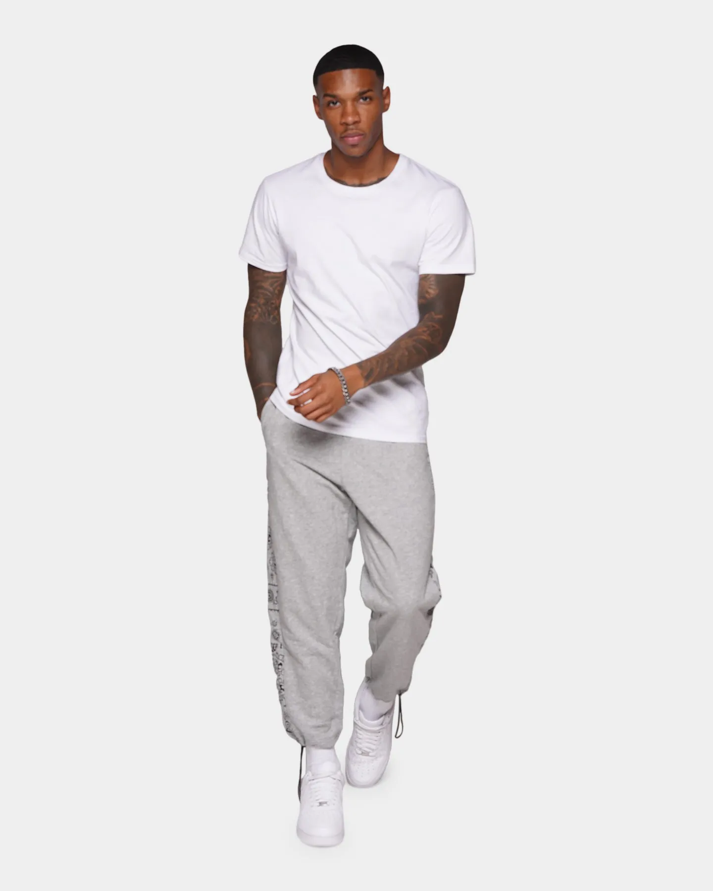 XXIII Vendee Bandana Print Pants Grey