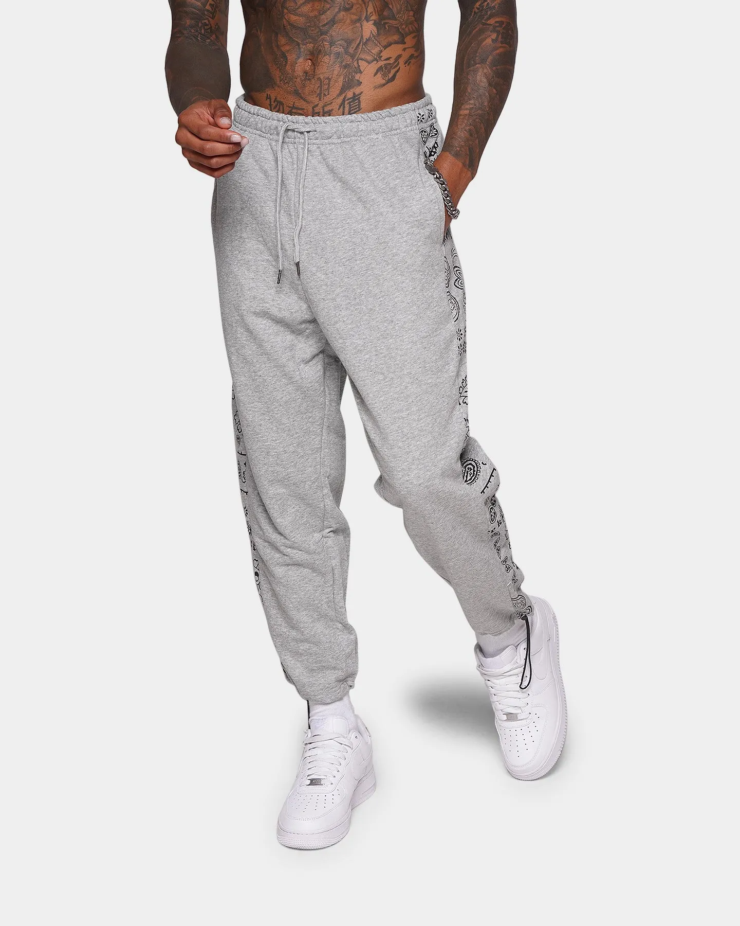 XXIII Vendee Bandana Print Pants Grey